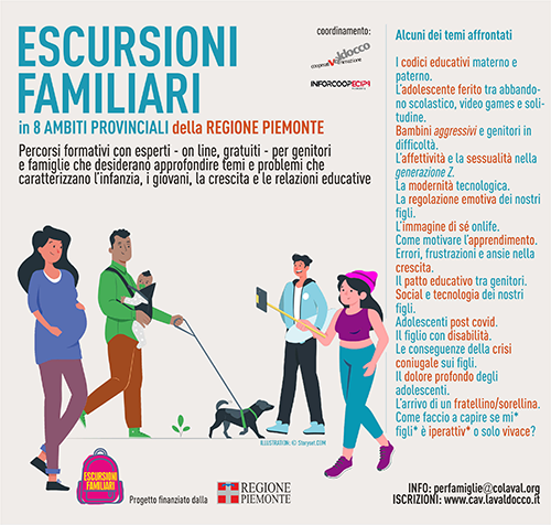 Incontri online di “Escursioni familiari” - Cooperativa Animazione Valdocco onlus